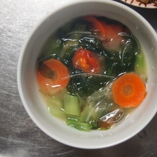 わかめたっぷり春雨入りの味噌汁